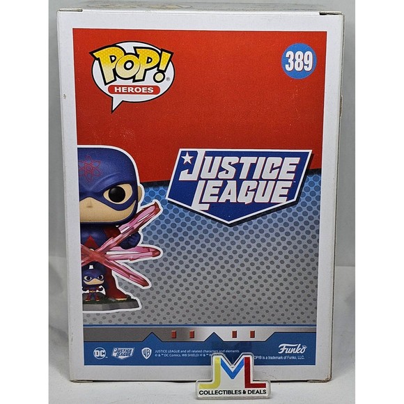 Funko Pop #389 The Atom (Justice League) 2021 WonderCon Shared LE w/protector - Picture 4 of 6